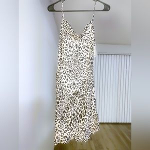 Animal Print Slip Dress